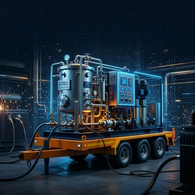 TRUHEAT industrial transformer oil filtering machine