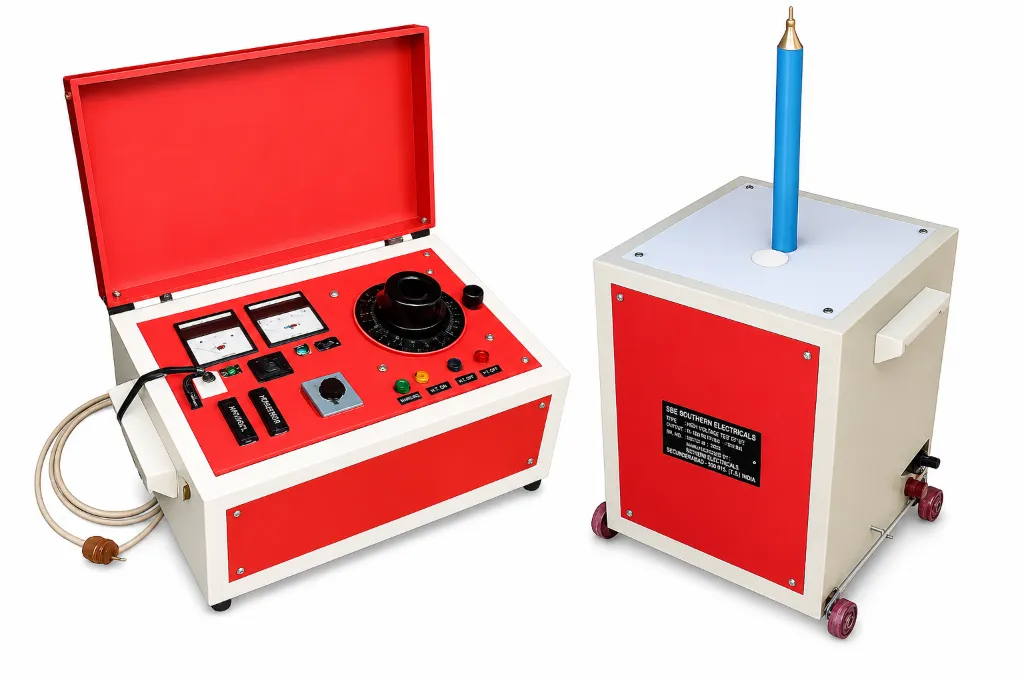 TRUHEAT AC/DC HV Test Set - Full setup